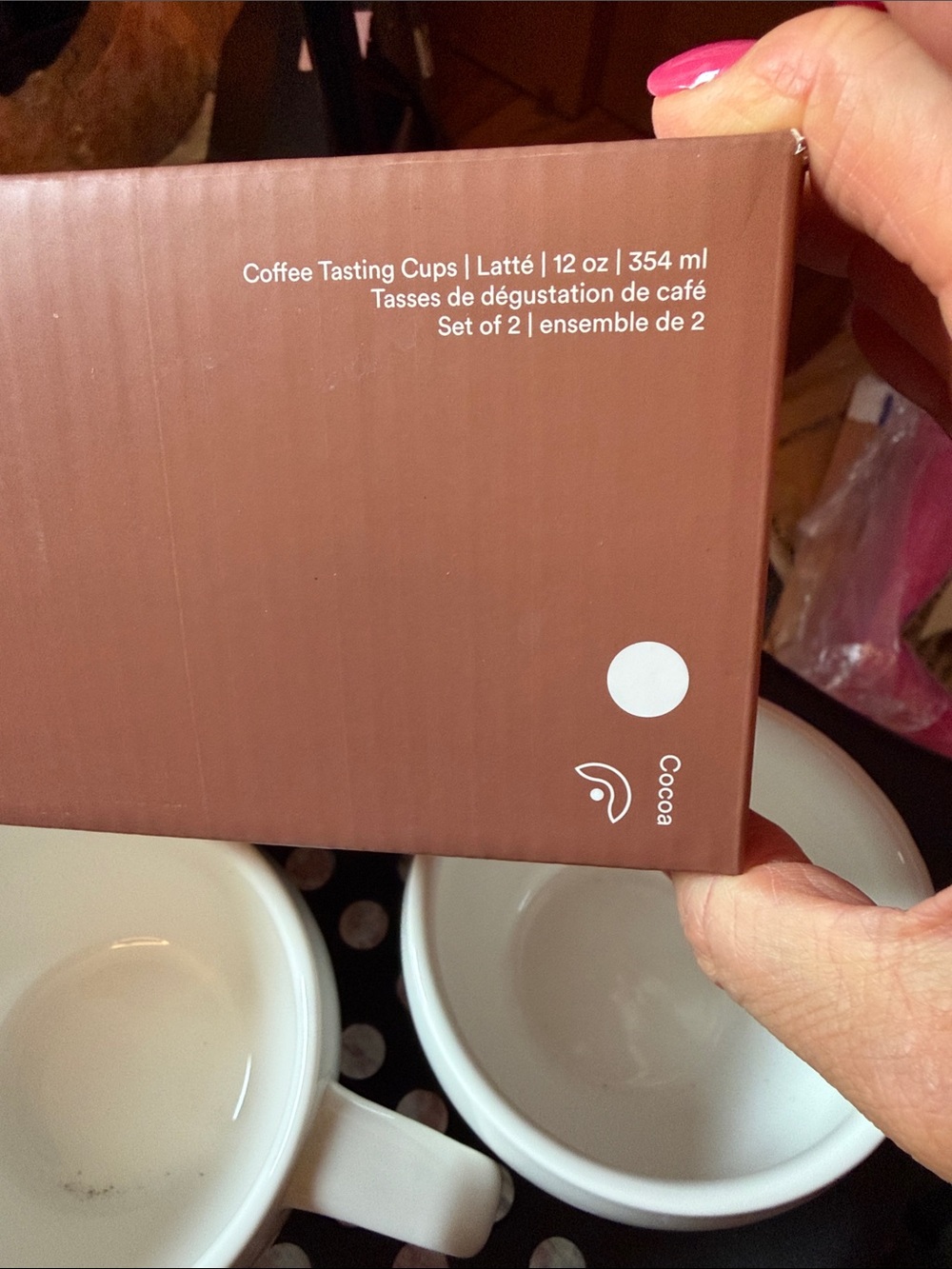 TC1 White Coffee Tasting Cups - Set of 2 - Picture 2 of 4